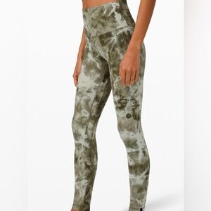 Lululemon Align High-Rise 25” Diamond Dye Light Sage 18